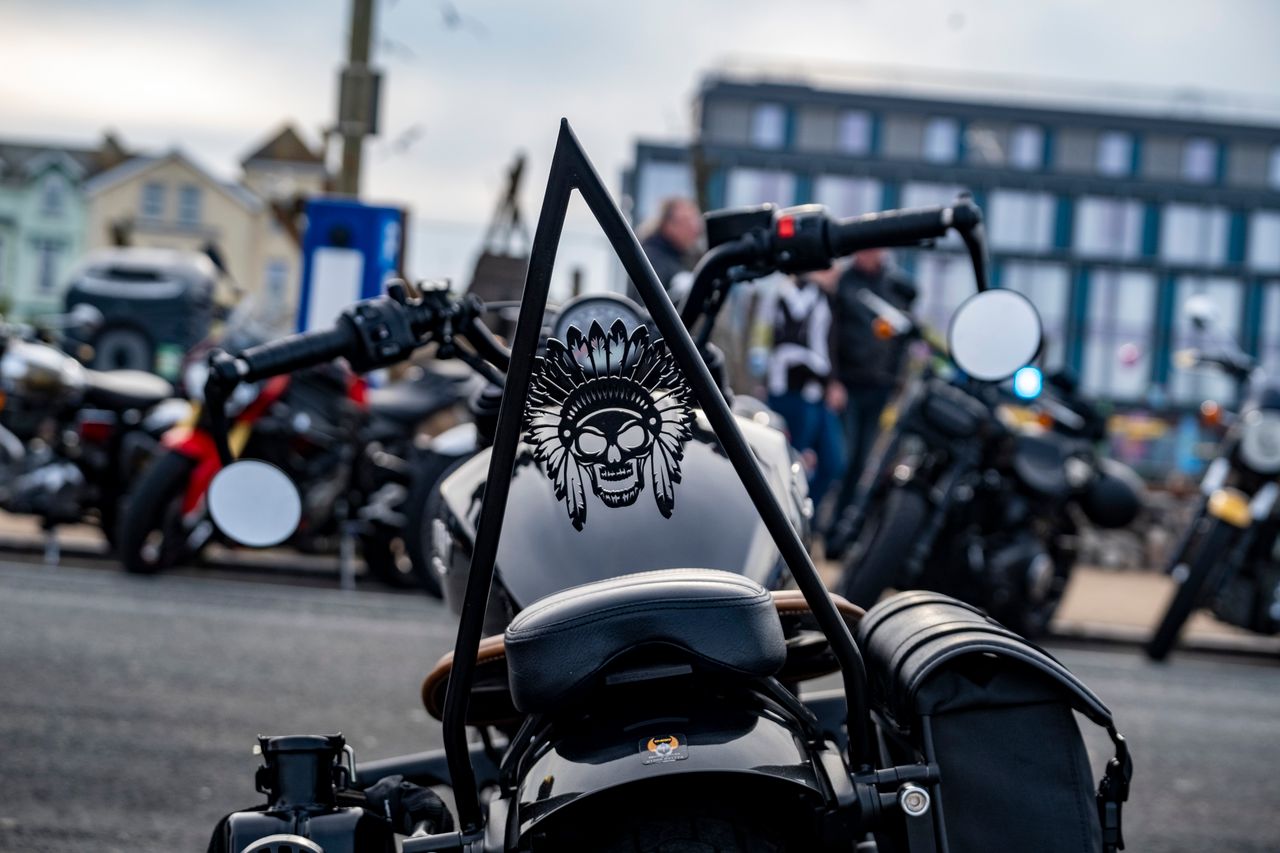 services-03 A collection of motorcycles parked outdoors in Paignton, highlighting biker lifestyle.